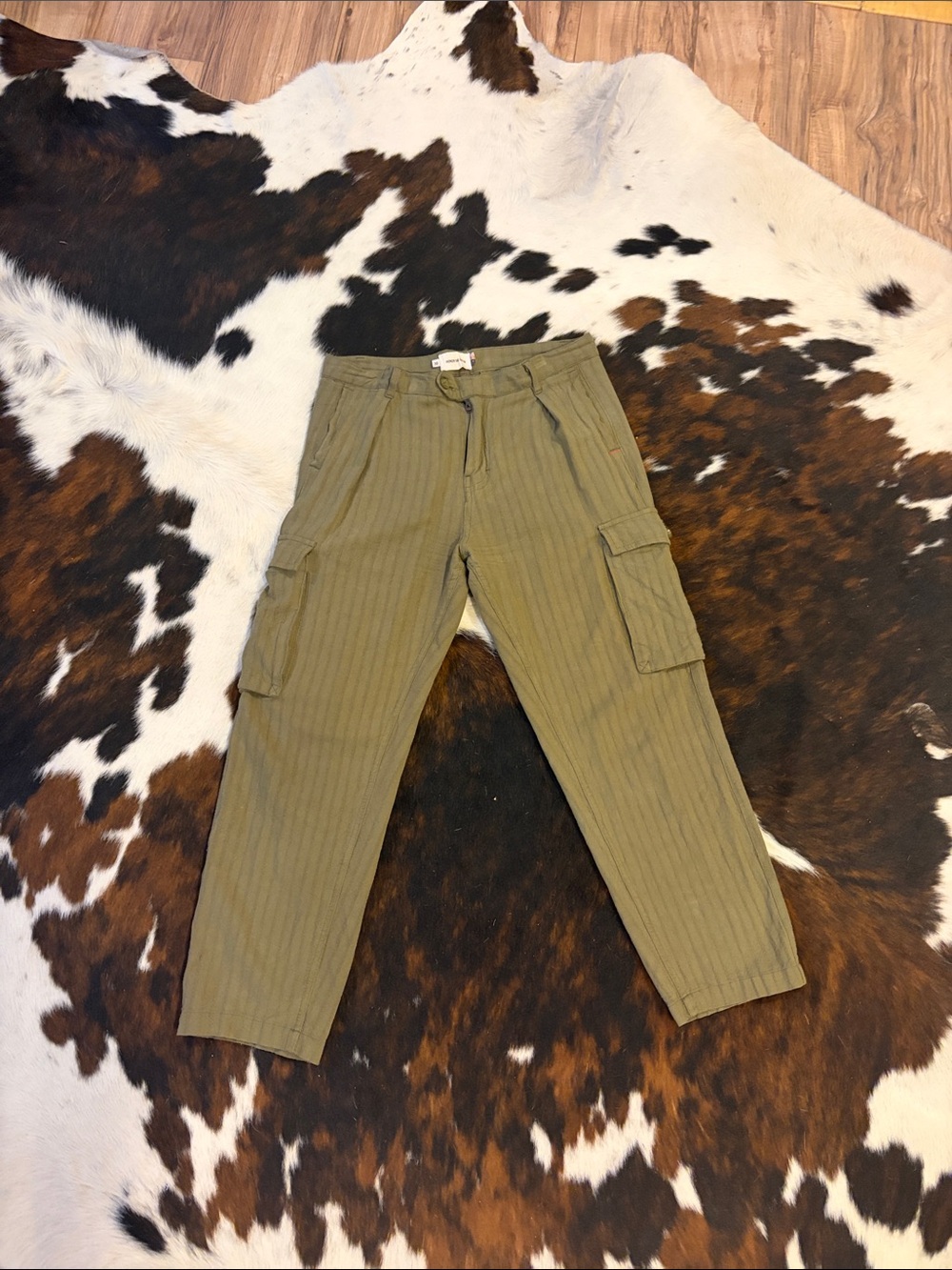 Honor The Gift Men’s Baggy Fit Olive Green Cargo Pants